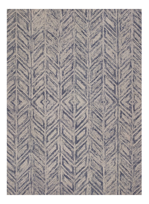 Homeroots 9' X 12' Blue Wool Hand Tufted Area Rug  Wool 350503