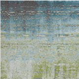 Homeroots 9' X 13'  Polypropylene Blue Or  Green Area Rug  Polypropylene 350519