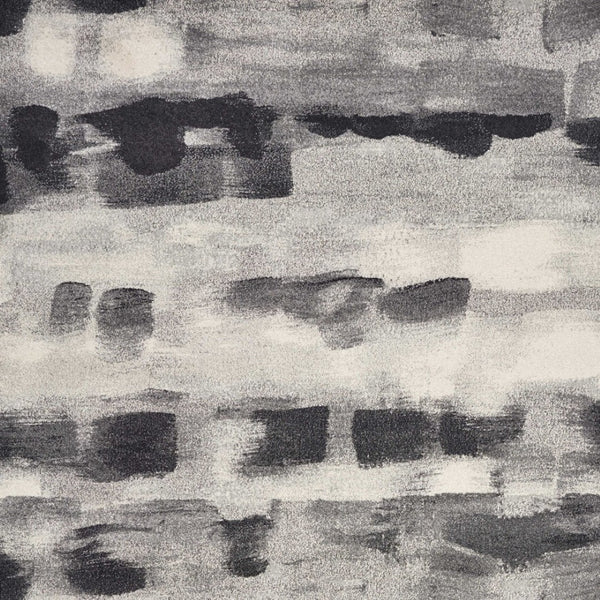 HomeRoots 10' Contemporary Abstract Area Rug in Gray, Black, and Ivory - Durable, Stylish, Easy to Clean 10' X 13' 350524