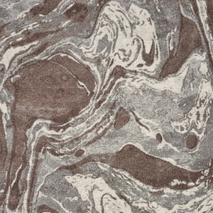 HomeRoots 9' Contemporary Brown and Ivory Abstract Area Rug for Stylish Living Spaces and Easy Care 9' X 13' 350525