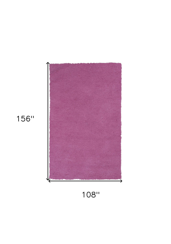 Homeroots 9' X 13' Polyester Hot Pink Area Rug  Polyester 350533