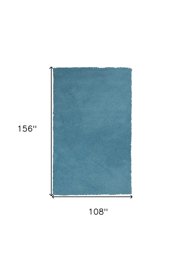 HomeRoots 9' Hand-Woven Blue Area Rug - Unique Artisan Craftsmanship for Comfort and Style in Any Space 9' X 13' 350534