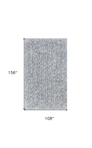 Homeroots 9' X 13' Gray And Ivory Abstract Hand Woven Area Rug  Polyester 350543