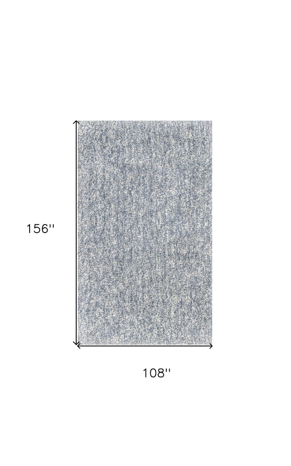 Homeroots 9' X 13' Gray And Ivory Abstract Hand Woven Area Rug  Polyester 350543