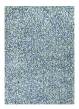 Homeroots 9' X 13' Blue And Beige Hand Woven Area Rug  Polyester 350544