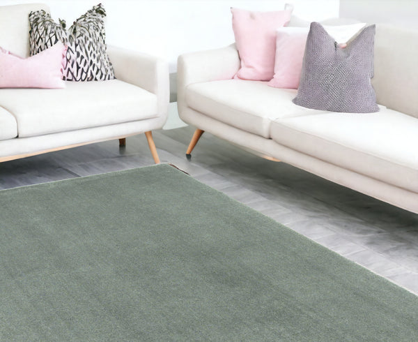 Homeroots 9' X 13' Slate Blue Indoor Shag Rug  Polyester 350559