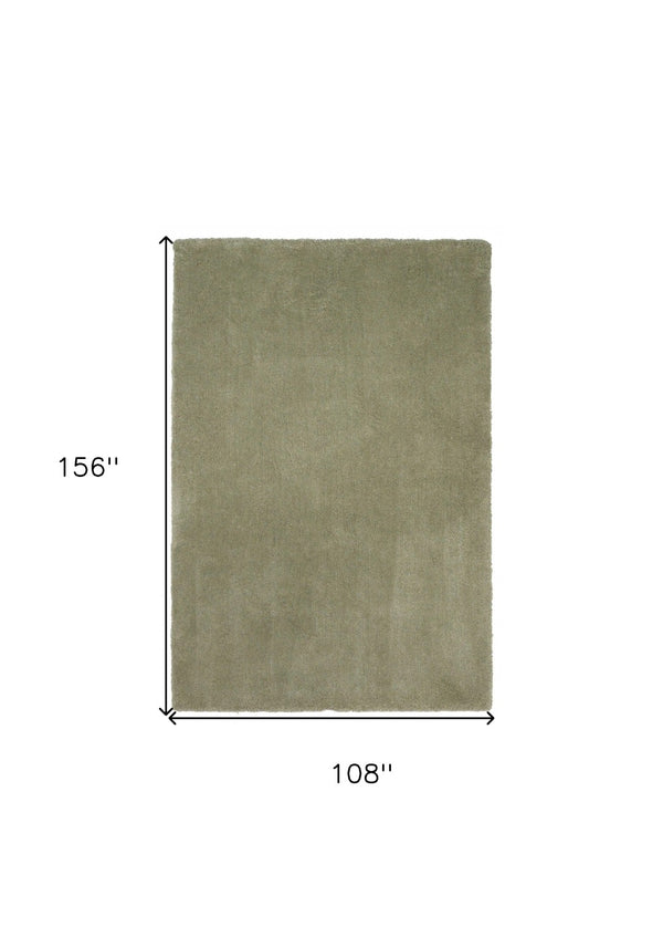 HomeRoots 9' Hand Woven Sage Area Rug - Elevate Your Space with Contemporary Elegance and Lasting Durability 9' X 13' 350562