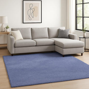 HomeRoots 8' Hand-Woven Purple Round Rug - Artisan Crafted, Durable, Stylish, and Perfect for Cozy Living Spaces 9' X 13' 350563