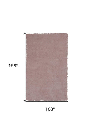 HomeRoots 8' Hand-Woven Pink Round Rug - Artisanal Charm, Soft Polyester, Durable & Stylish for Any Space 9' X 13' 350565