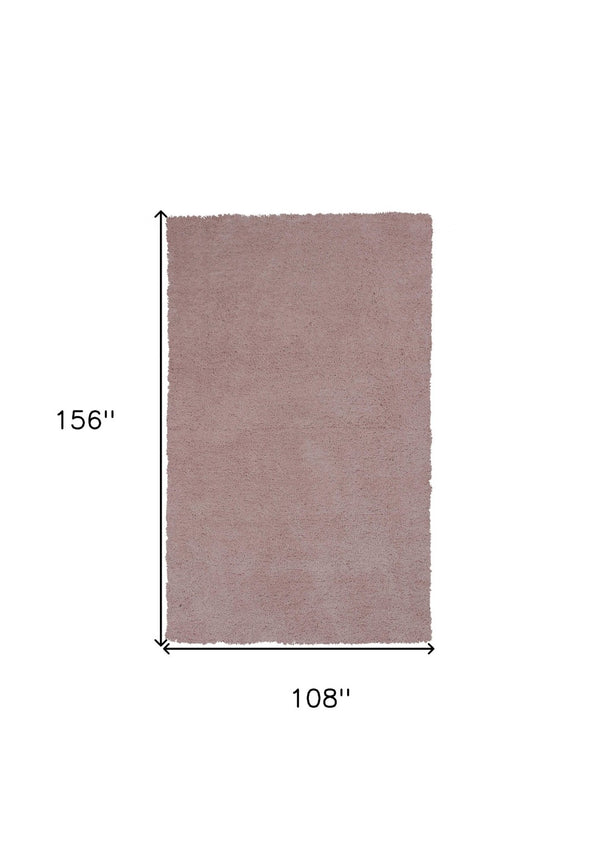 HomeRoots 8' Hand-Woven Pink Round Rug - Artisanal Charm, Soft Polyester, Durable & Stylish for Any Space 9' X 13' 350565