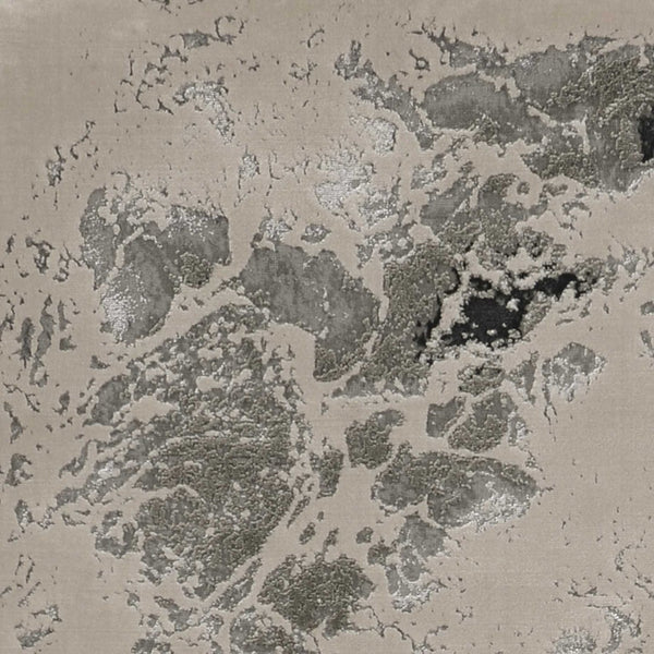 HomeRoots 9' Silver and Black Abstract Area Rug - Stylish, Durable Foundation for Modern Interiors and Comfort 9' X 13' 350568