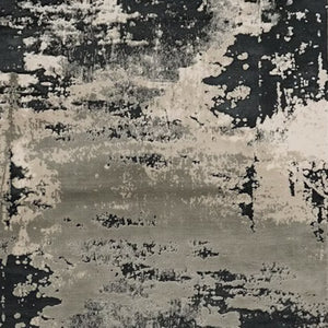 HomeRoots 7' Black and Silver Abstract Area Rug – Modern Design for Stylish Comfort in High-Traffic Spaces 10' X 13' 350569