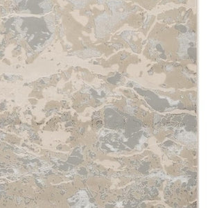 HomeRoots 9' Modern Abstract Area Rug in Sand Gray and Beige – Stylish Comfort for High-Traffic Spaces 9' X 13' 350570