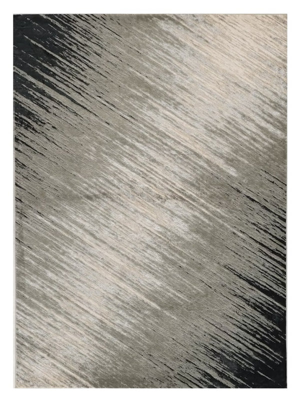 Homeroots 9' X 13'  Polyester Silver Grey Area Rug  Polyester 350572