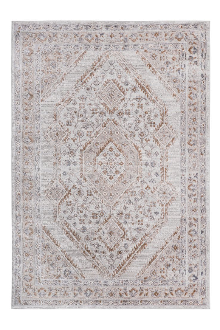 English Elm Loom & Luxe 5X7 Non-Shedding Area Rug In Cream/Ivory - Stylish, Stain Resistant & Kid-Friendly Decor B335P289480