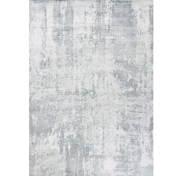 HomeRoots 5' Modern Abstract Hand-Loomed Area Rug in Dark and Light Gray – Adds Style and Warmth to Any Space 9' X 12' 350590