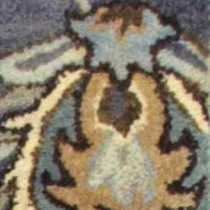 HomeRoots 9' Hand-Tufted Wool Floral Area Rug in Dark Gray, Green, and Brown for Timeless Elegance 9' X 13' 350610