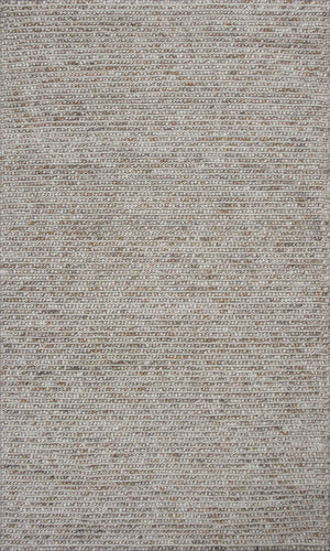 Homeroots 9' X 13' Natural Beige Hand Woven Knobby Loop Indoor Area Rug  Wool 350616