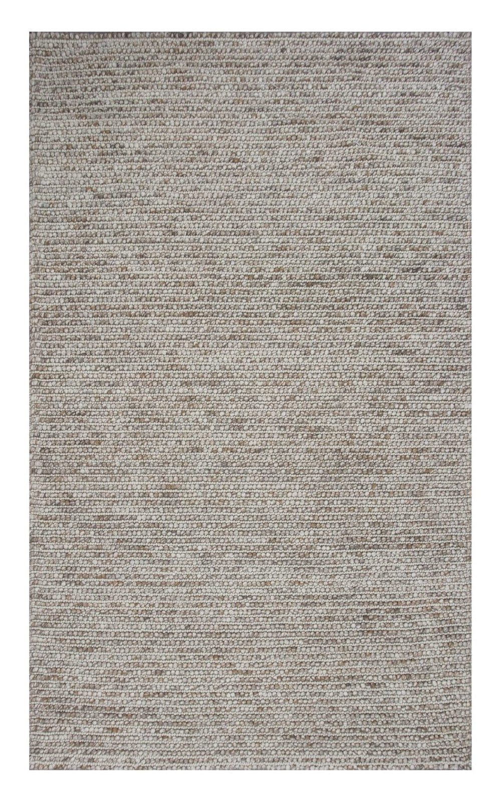 HomeRoots 9' Hand Woven Natural Wool Area Rug – Artisan Crafted, Contemporary Design for Comfort and Style 9' X 13' 350616