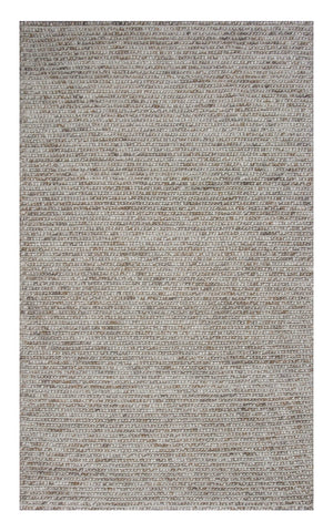 Homeroots 9' X 13' Natural Beige Hand Woven Knobby Loop Indoor Area Rug  Wool 350616