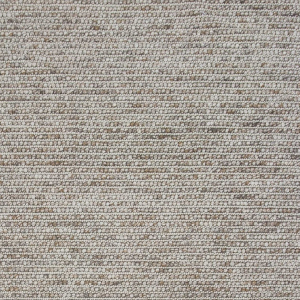 Homeroots 9' X 13' Natural Beige Hand Woven Knobby Loop Indoor Area Rug  Wool 350616