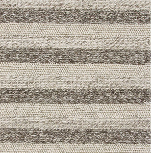Homeroots 9' X 13' Wool Grey Or  White Area Rug  Wool 350617