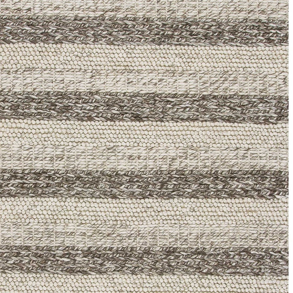 Homeroots 9' X 13' Wool Grey Or  White Area Rug  Wool 350617