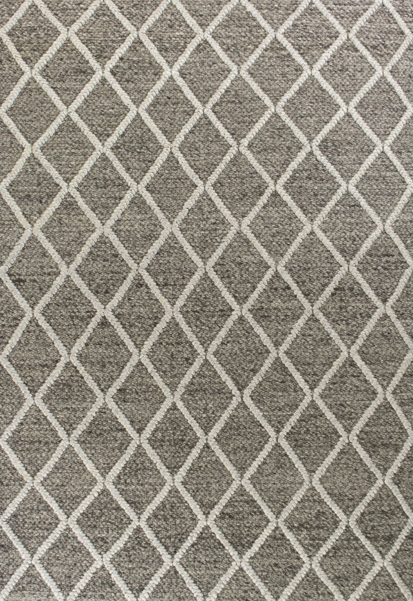 Homeroots 9' X 13' Wool Dark Grey Area Rug  Wool 350619