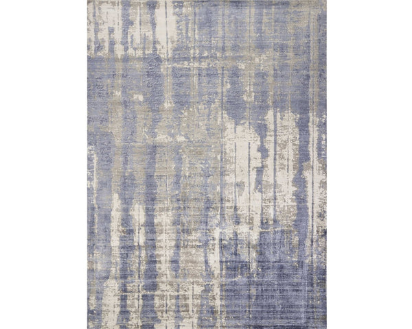 HomeRoots 9' Gray and Ivory Abstract Area Rug - Hand-Loomed Artisan Craftsmanship for Modern Living Spaces 9' X 13' 350640