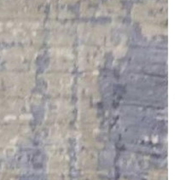 HomeRoots 9' Gray and Ivory Abstract Area Rug - Hand-Loomed Artisan Craftsmanship for Modern Living Spaces 9' X 13' 350640