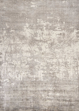 HomeRoots 9' Abstract Hand Loomed Area Rug in Beige and Ivory - Luxurious Soft Viscose for Modern Spaces 9' X 13' 350642