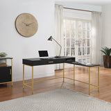 OSP Home Furnishings Modern Life Desk in Black Black