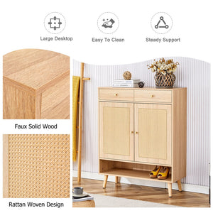 English Elm Multi-Functional Modern Minimalist Mdf Shoe Cabinet - Stylish Storage For Nordic & Industrial Homes W3226P278927