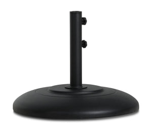 Meridian Furniture Cozumel Heavy Duty Steel Patio Umbrella Base with Wheels for Outdoor Stability and Support Black 350Black