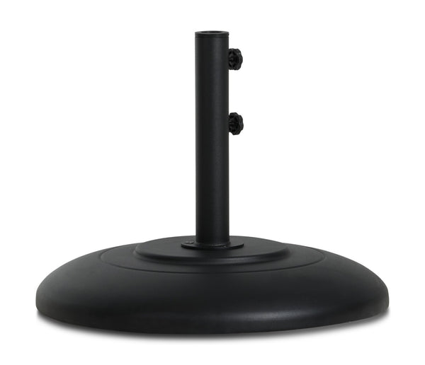 Meridian Furniture Cozumel Heavy Duty Steel Patio Umbrella Base with Wheels for Outdoor Stability and Support Black 350Black