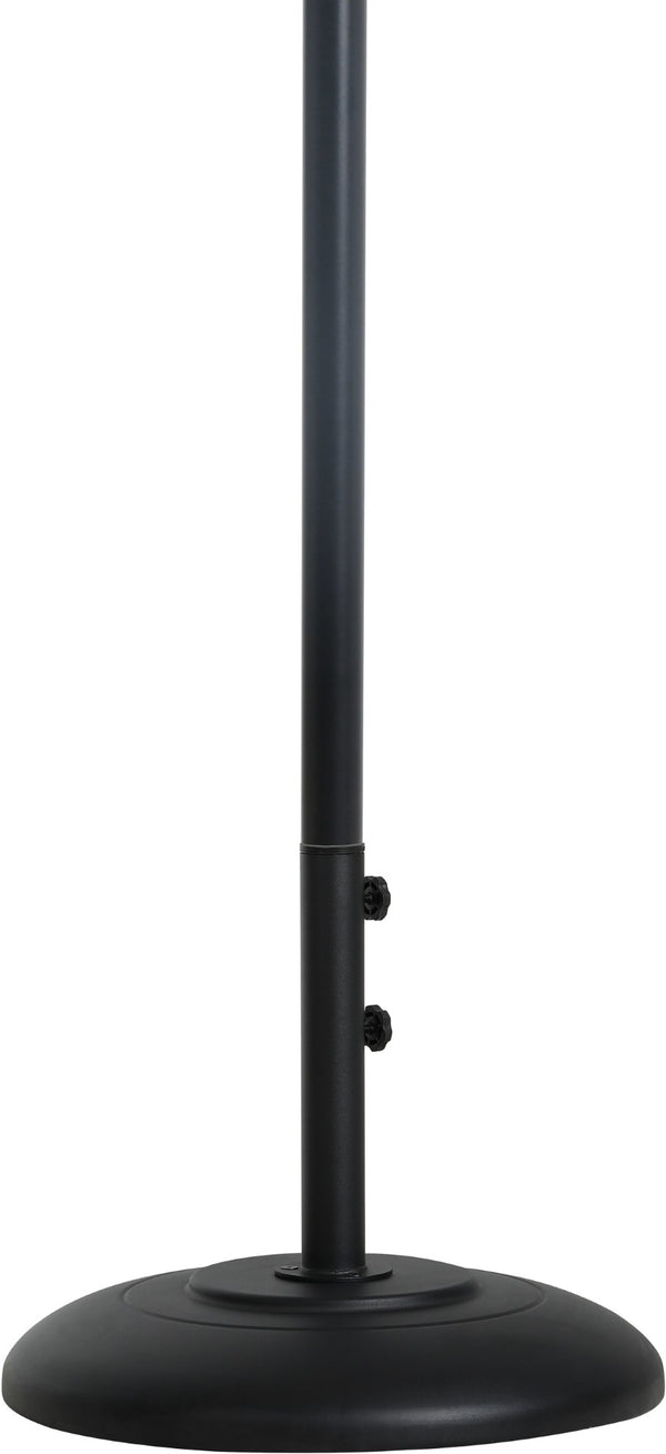 Meridian Furniture Cozumel Heavy Duty Steel Patio Umbrella Base with Wheels for Outdoor Stability and Support Black 350Black