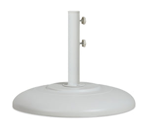 Meridian Furniture Cozumel Heavy Duty Steel Patio Umbrella Base with Wheels for Outdoor Stability and Support White 350White