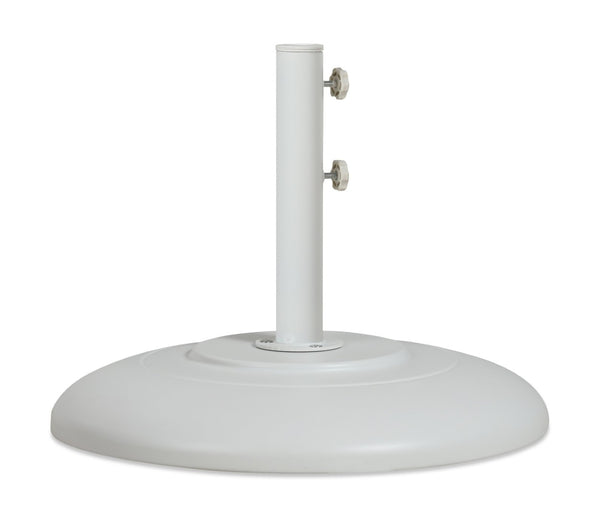 Meridian Furniture Cozumel Heavy Duty Steel Patio Umbrella Base with Wheels for Outdoor Stability and Support White 350White