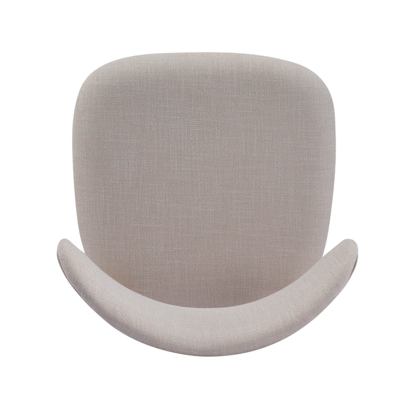 English Elm Christopher Knight Home® - Modern Walnut Side Chair Set Of 2: Beige Upholstery, Solid Wood Frame & Foam Cushion For Comfort N768P331579W