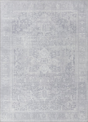 Unique Loom Timeless Peter Machine Made Abstract Rug Gray, Ivory 7' 7" x 10' 6"