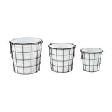 Early Light Bin - Set of 3 White