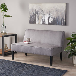 English Elm Christopher Knight Home® - Loveseat - Stylish Grey Upholstered Loveseat With Birch Legs For Cozy Comfort & Contemporary Charm 57659.00GRY