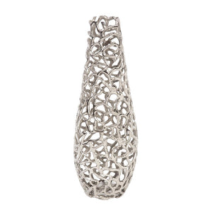 Howard Elliott Bronze Aluminum Branch Vase - Stunning Oversized Art Piece For Dramatic Floor Decor And Accents Silver Aluminum 35156-howard-elliott