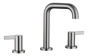 English Elm Bathroom Widespread Faucet Matte Black Dual Handle with Swivel Spout Supply Lines B2724P501297