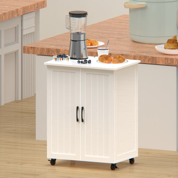 English Elm Kitchen Island With Wheels - Compact Mobile Cart For Crafting, Coffee, And Smart Storage Solutions W3062P289219