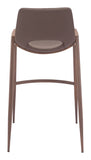 Desi Barstool - Set of 2 Brown & Walnut 109734 Zuo Modern