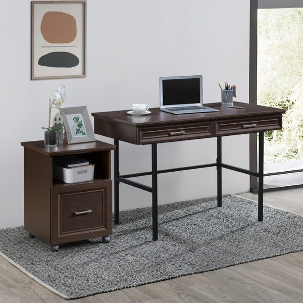 OSP Home Furnishings Jefferson Rolling File Espresso