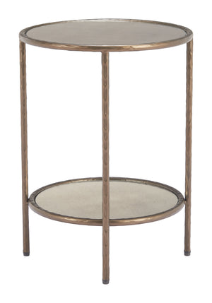 Zuo Modern Anelli Side Table In Bronze - Modern Elegance With Glass & Steel For Versatile Home Décor Solutions Bronze Glass,Steel 110535-zuo-modern