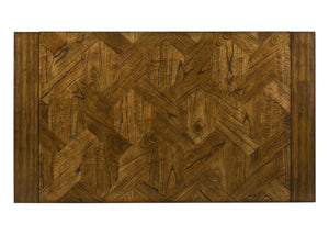 English Elm 5pc Dining Set with 70.9"W Rectangular Wood Table and Tufted Upholstered Neutral Chairs, Handcrafted Look B2741S00516