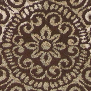 HomeRoots 5' Sage Brown and Ivory Floral Medallion Area Rug - Timeless Elegance for Your Home Décor 5' X 8' 352306